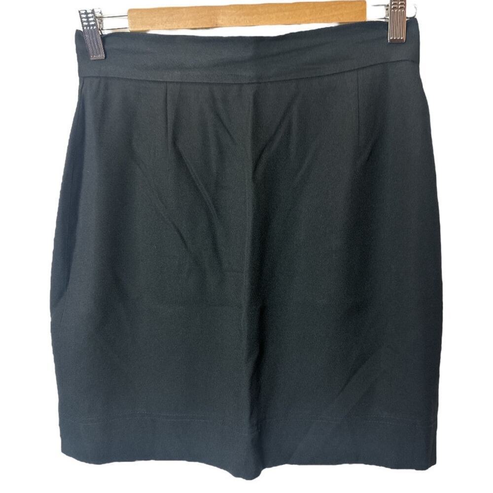 Cheap & Chic Moschino Black Short Straight Skirt Women's Size 10 Runs Small